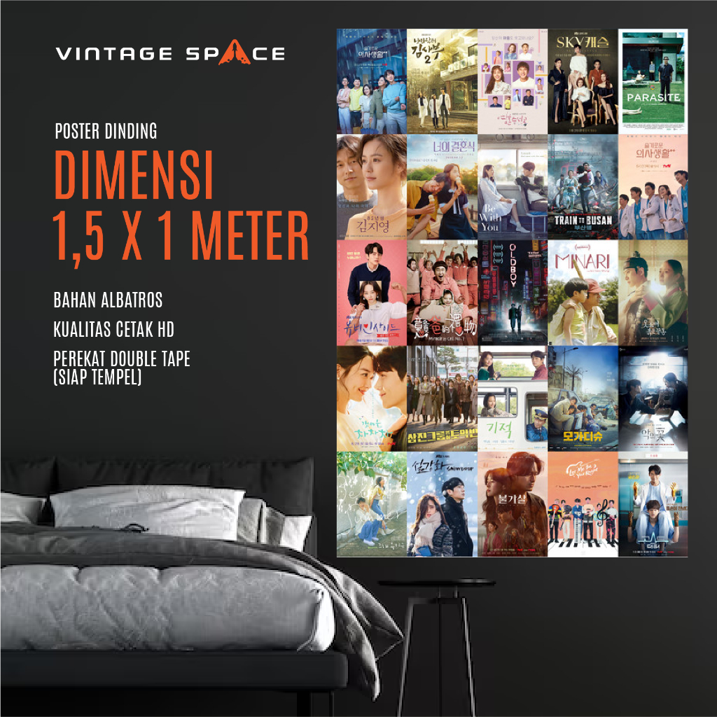 Wallpaper dinding film korea / poster film korea/ wallpaper kpop