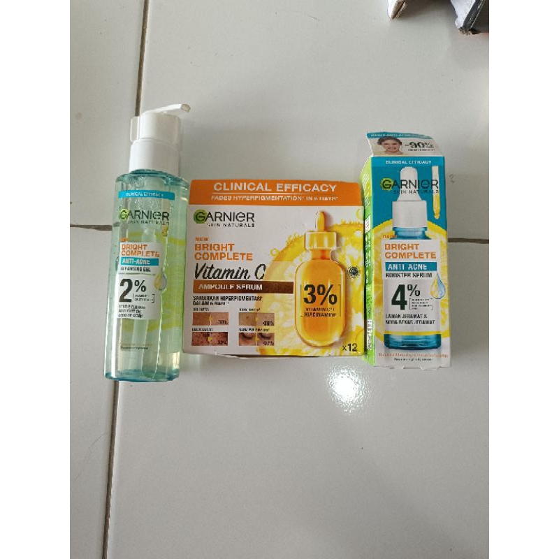 GARNIER SKIN NATURALS SERUM FACIAL GEL AMPOULE VITAMIN C