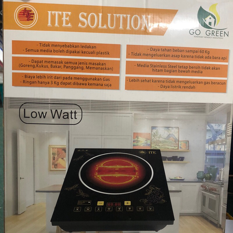 Kompor Listrik Portable ITE Solution Low watt