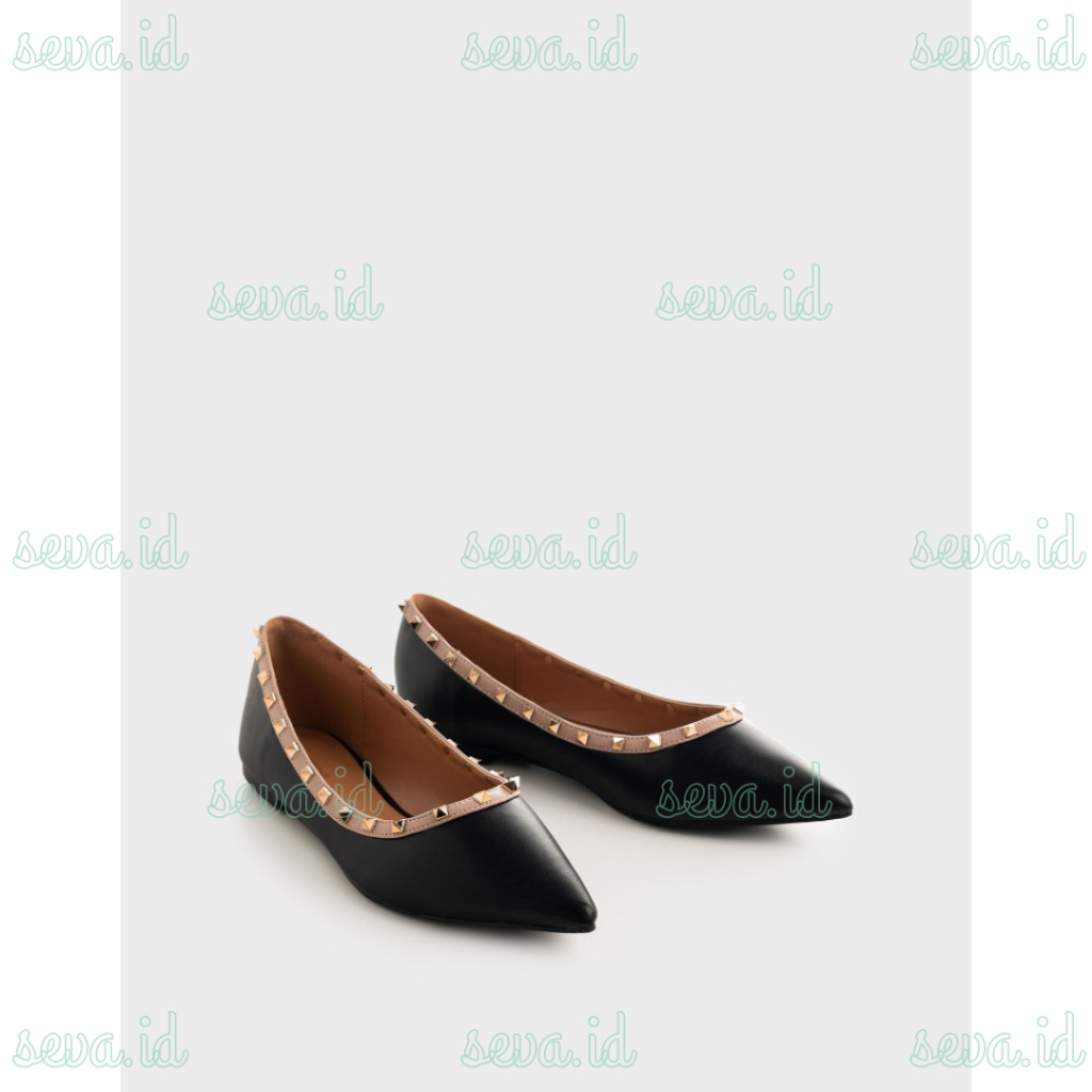 Essential Urban&co Flat Shoes Aisley black Sepatu Flat Aisley Black