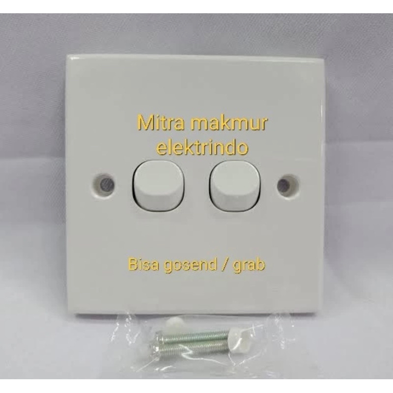saklar seri clasic schneider / saklar double clipsal schneider clasic