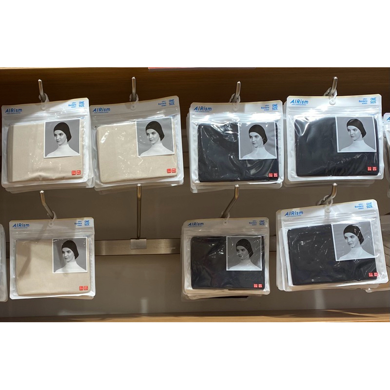 SALE Uniqlo AIRism Headband Inner Inner Cap Hijab Bandana Dalaman Jilbab Ciput Ninja