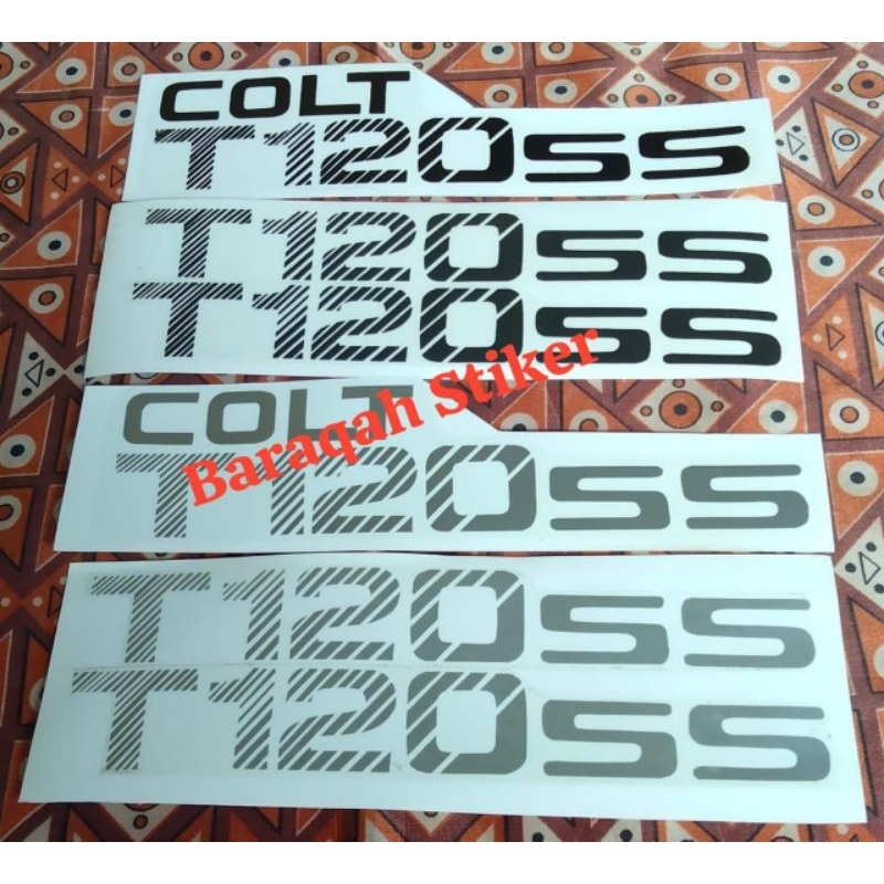 striping stiker mobil tulisan colt T120SS
