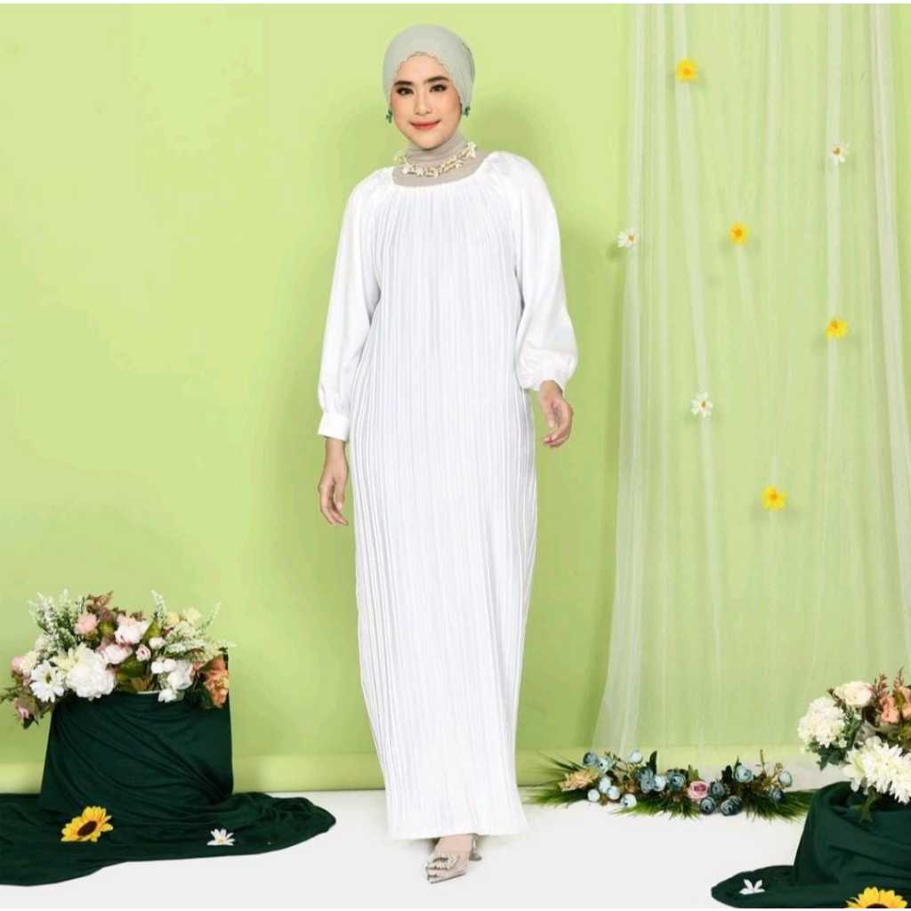 LONGDRESS PLISKET / GAMIS WANITA / GAMIS MUSLIMAH / DRESS PLISKET / GAMIS KEKINIAN / GAMIS TRENDI / 