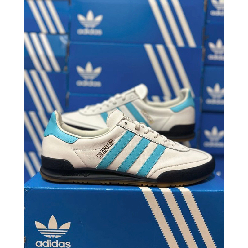 ADIDAS JEANS WHITE LEATHER