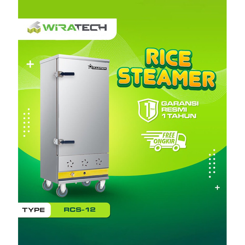 Wirastar Gas RIce Steamer RCS-12 / 12X ( 12 Tray ) / Mesin Penanak Nasi