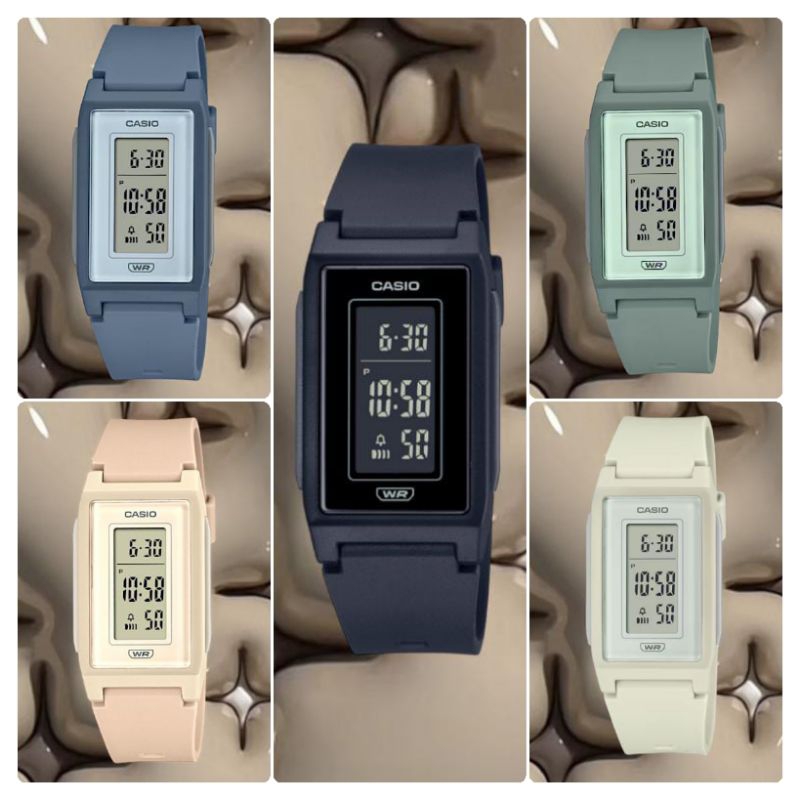 Jam tangan wanita CASIO LF-10WH, digital, tali rubber, water resistant 50M, ORIGINAL, bergaransi res