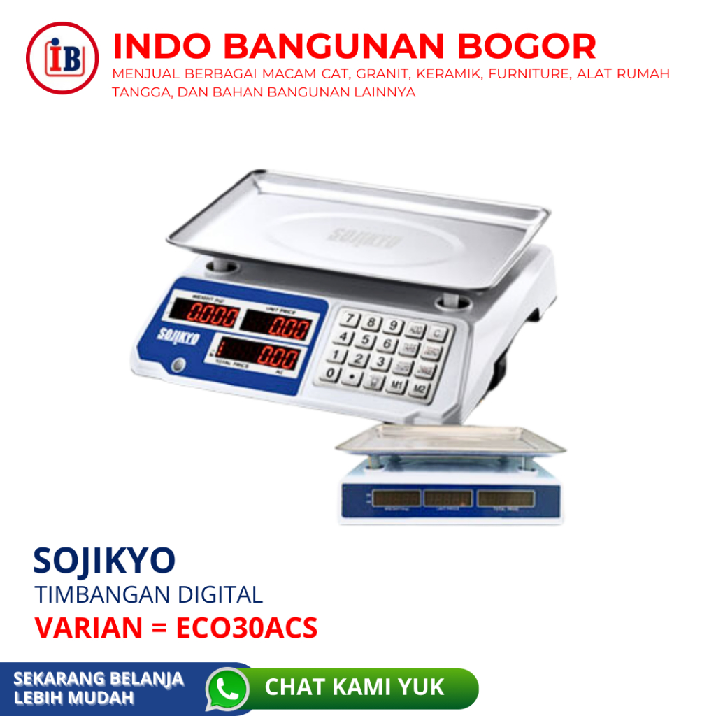 SOJIKYO TIMBANGAN DIGITAL ECO30ACS