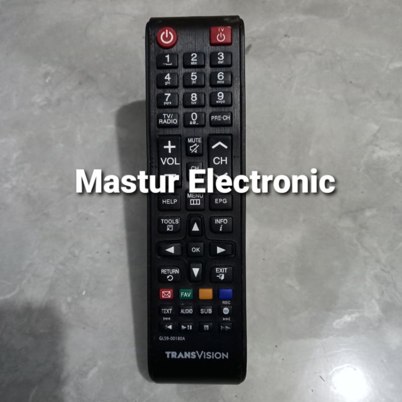 REMOTE REMOT RECEIVER PARABOLA TELKOMVISION TRANSVISION SAMSUNG ORIGINAL ASLI