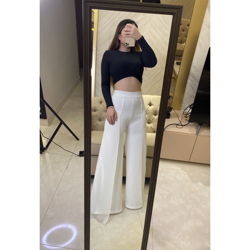 Kulot Sifon Highwaist // kulot kombi sifon jahit samping