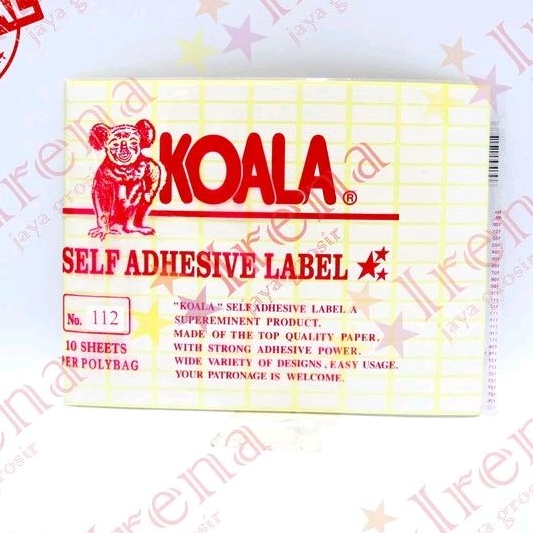 

labl stickr koala 112 murah