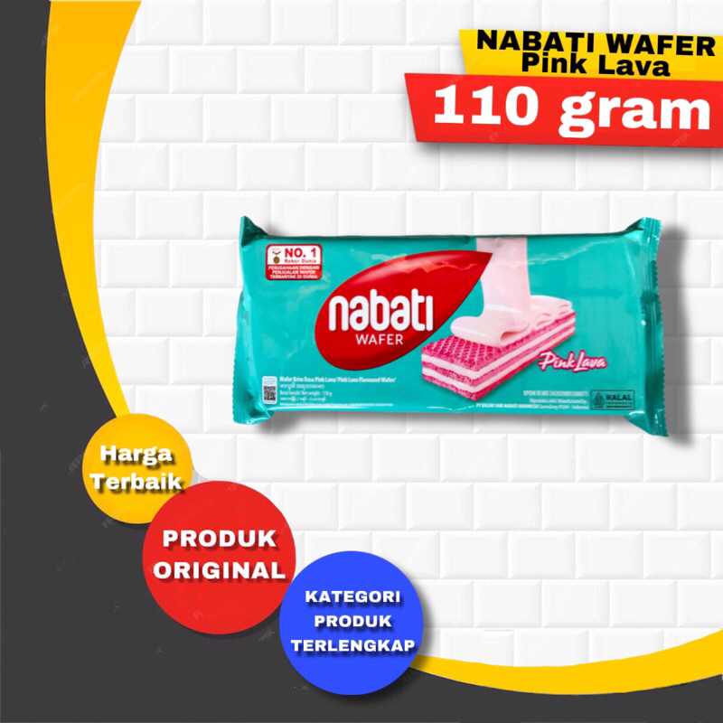 

Nabati Pink Lava biskuit wafer kue cemilan sehat keluarga