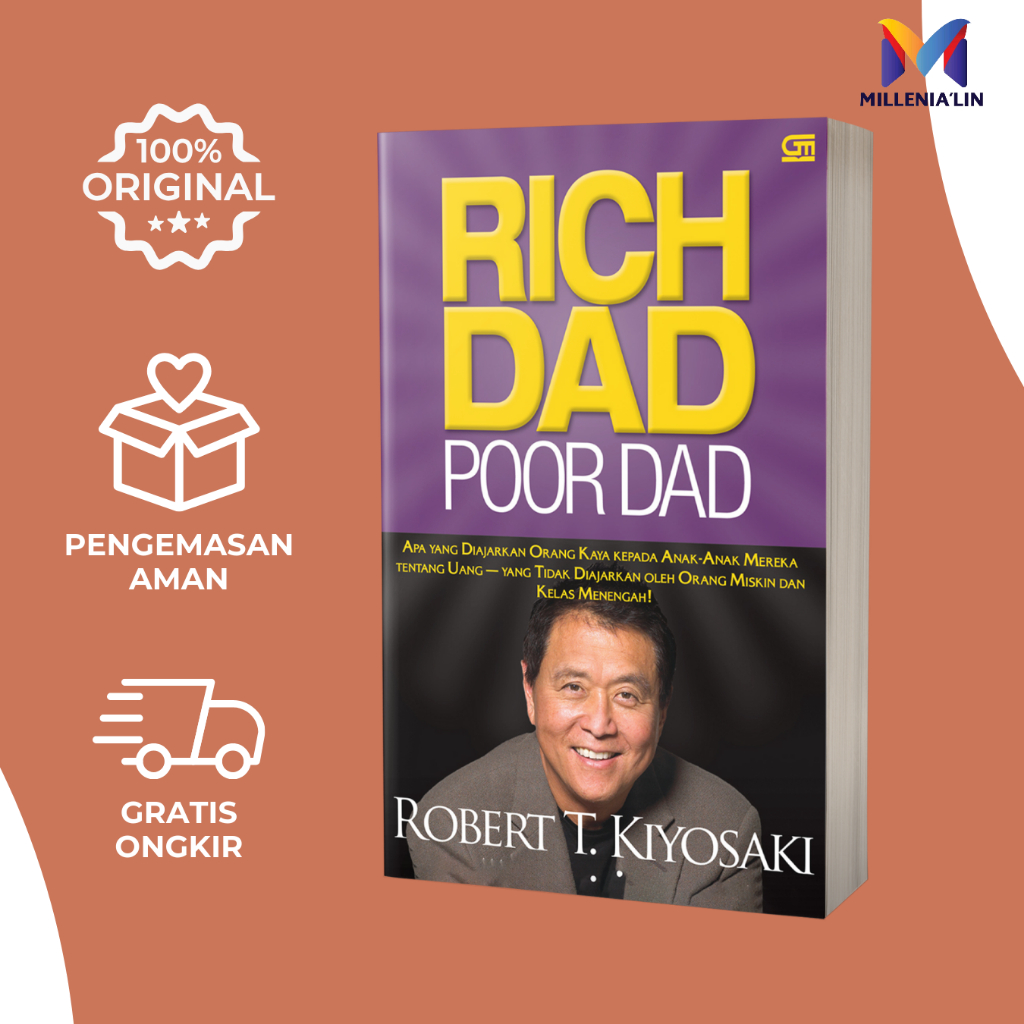Buku Rich Dad Poor Dad - Robert T. Kiyosaki (Bahasa Indonesia)
