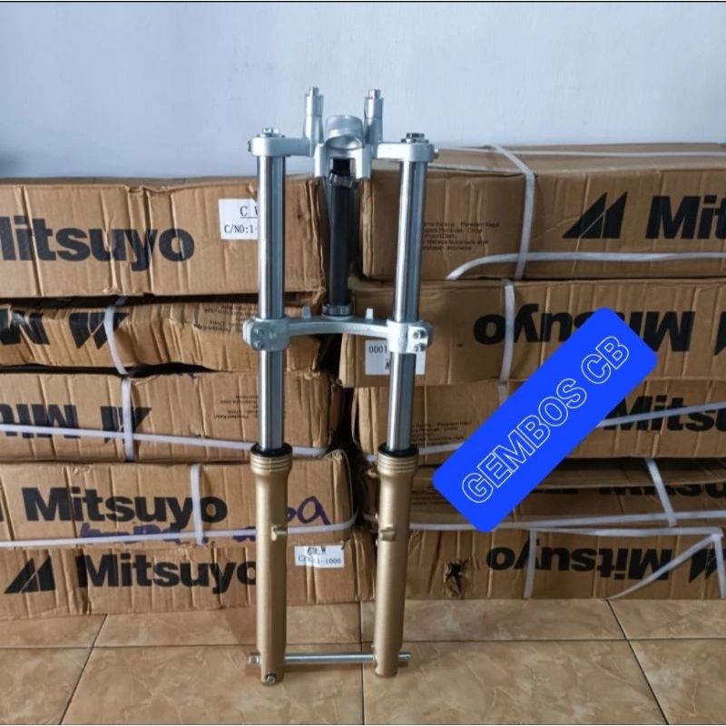 shock skok depan assy NINJA R old gorila mos mitsuyo set raiser CNC pnp cb gl mp tiger