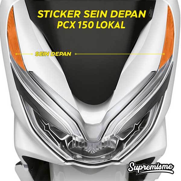 Stiker Lampu Sein Depan PCX 150 | Stiker Lampu Sein PCX 150 Lokal | Stiker Pelindung Lampu Sein Depa