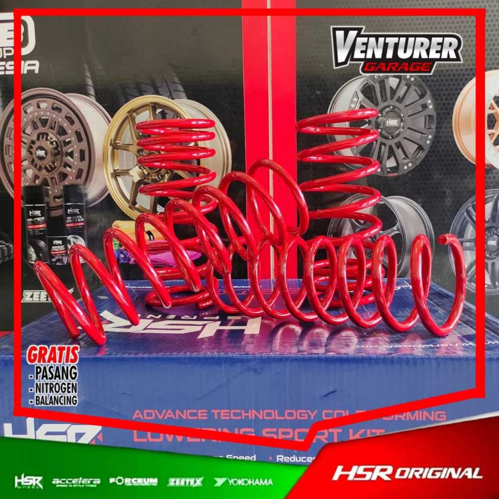 lowering kit hsr-per ceper mobil DAIHATSU SIGRA/TOYOTA AGYA 1.5 2013-2020 toko per mobil surabaya
