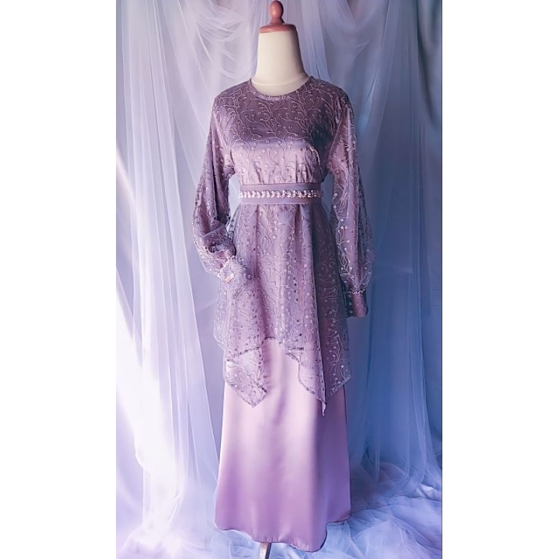 Lily Dress in Dusty Purple