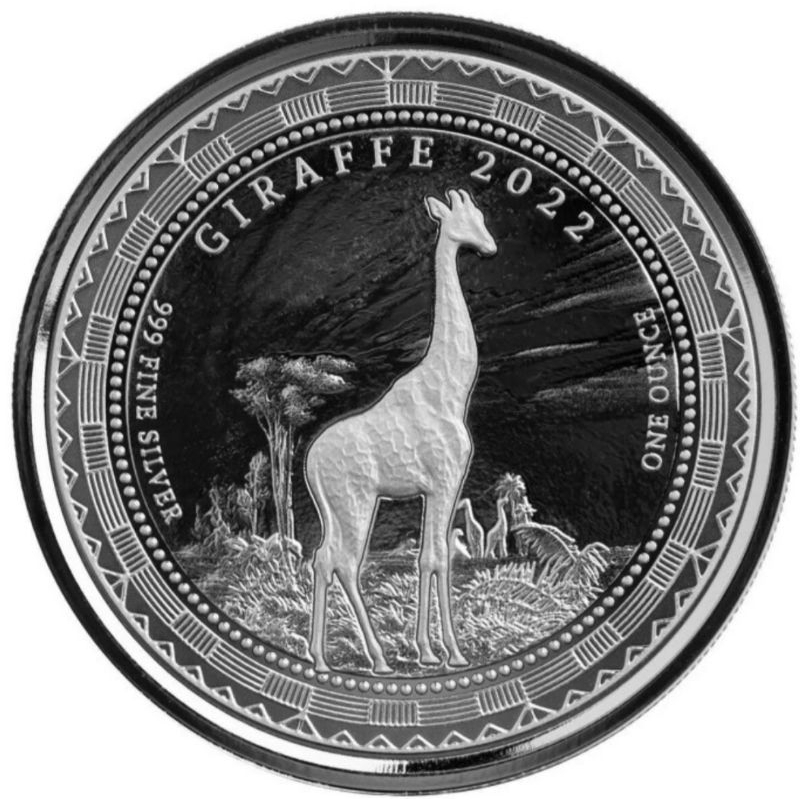 perak jerapah 2022 1 oz silver coin