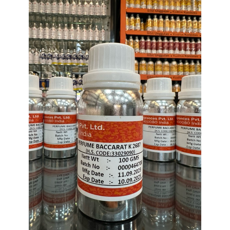 BACCARAT K 2687 PRODUK KEVA SEGEL PABRIK 100 ML BIBIT PARFUM.