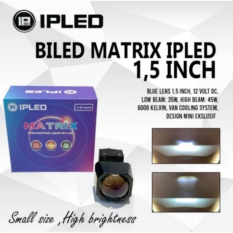 BILED MATRIX 1.5 INCH 45 WATT BLUELENS BILED MATRIX FLAT
