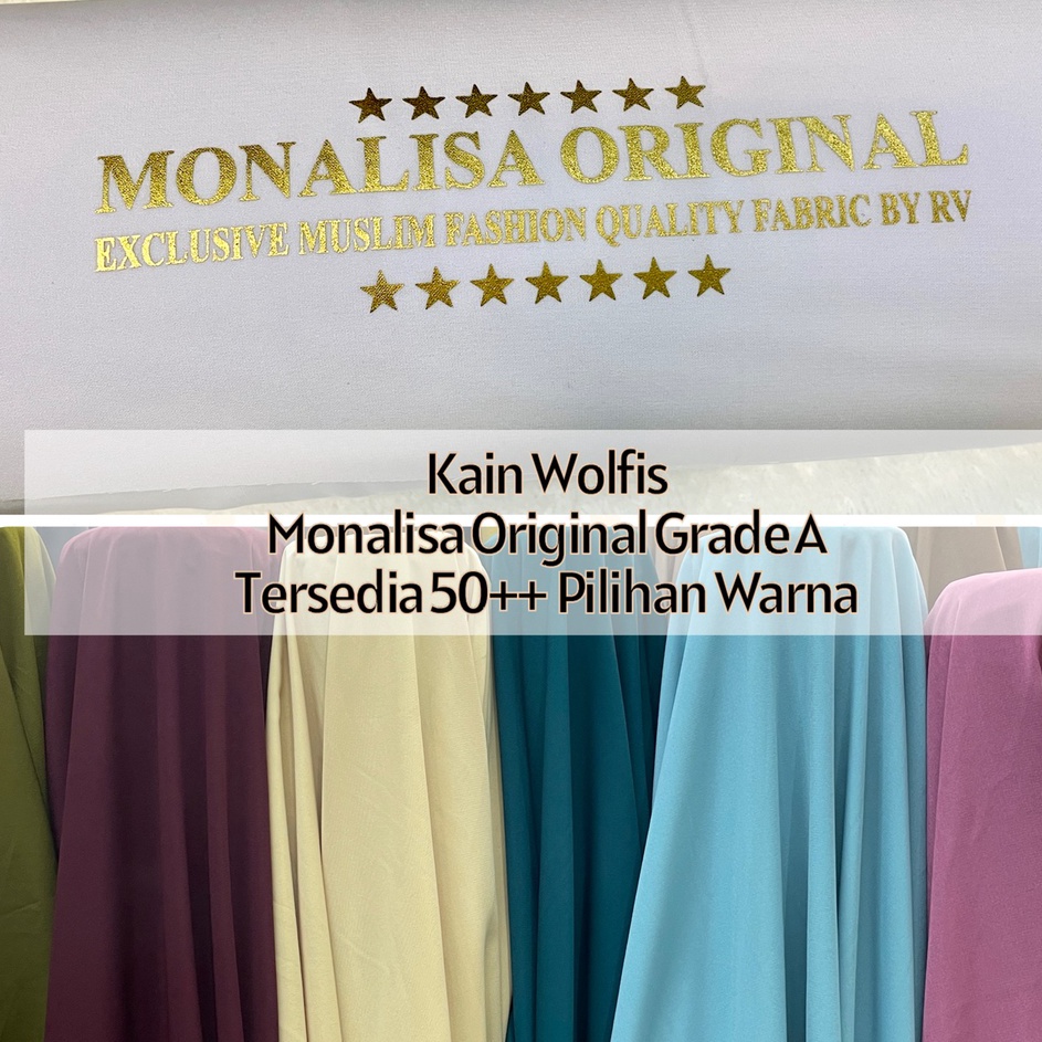 MeroketYy5Y9 BAHAN KAIN WOLFIS  WOLVIS MONALISA ORIGINAL POLOS 1 GOOD QUALITY