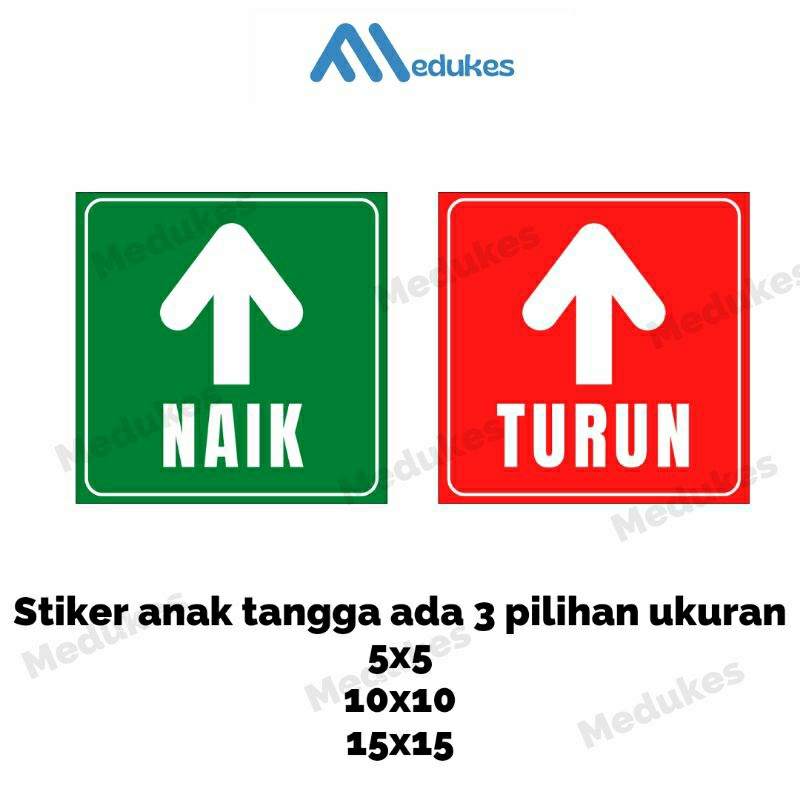 Stiker Anak Tangga Naik dan Turun / Stiker Naik Turun Tangga (harga satuan)