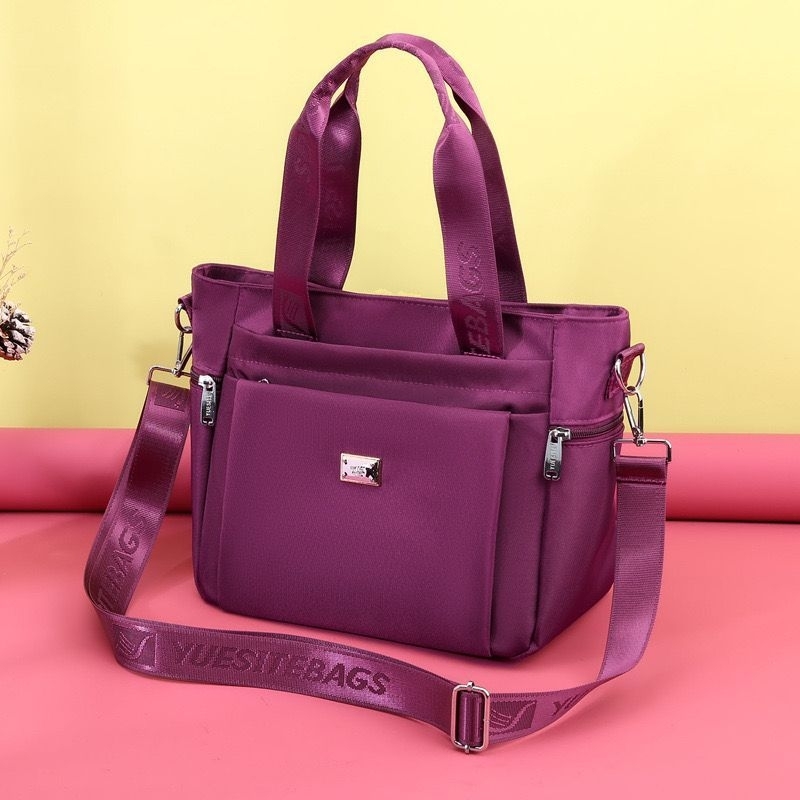 YUESITE BONNY NILON TAS TOTE BAG WANITA TAS BAHU ANTI AIR 2FUNGSI SELEMPANG BESAR