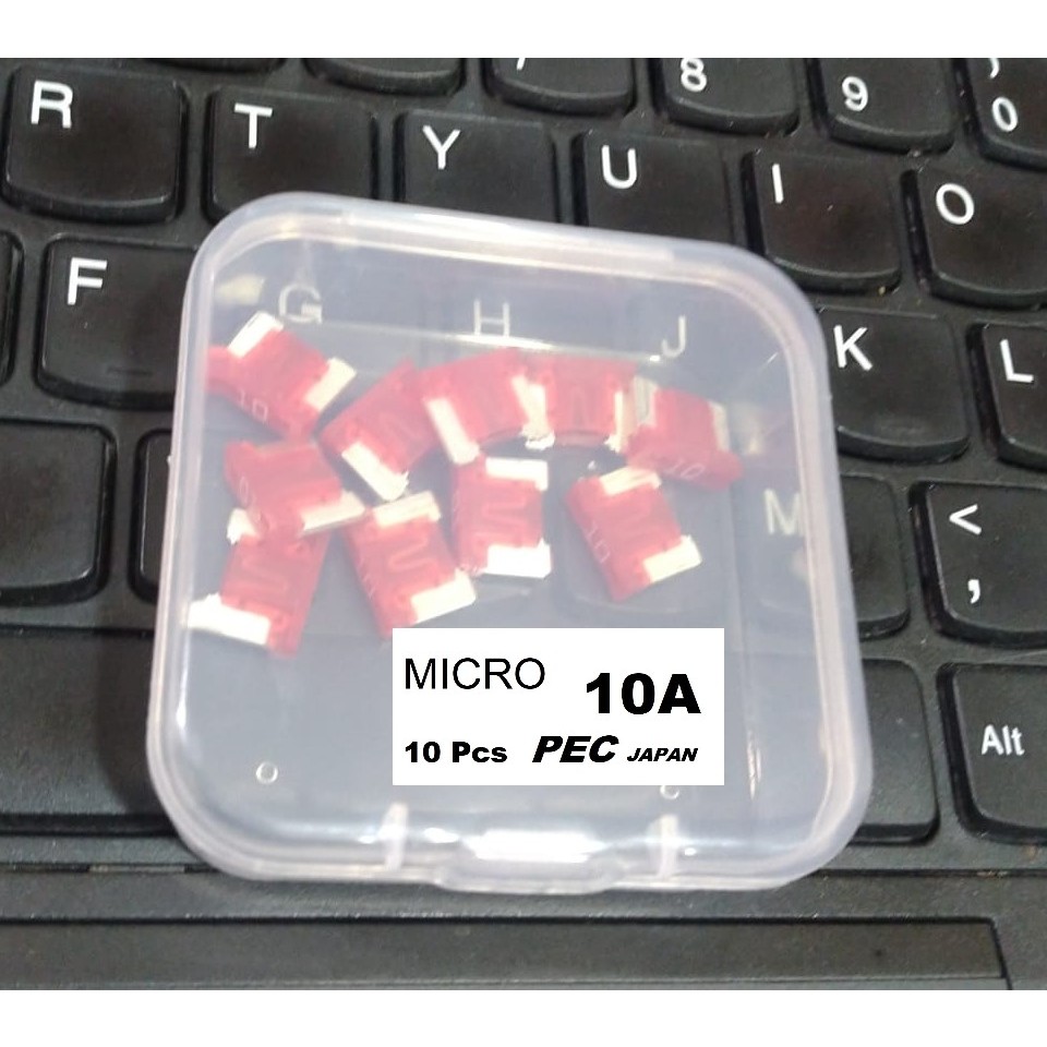 Fuse micro original PEC Japan Sekring Tancap Low Profile Mini Micro 10 pcs