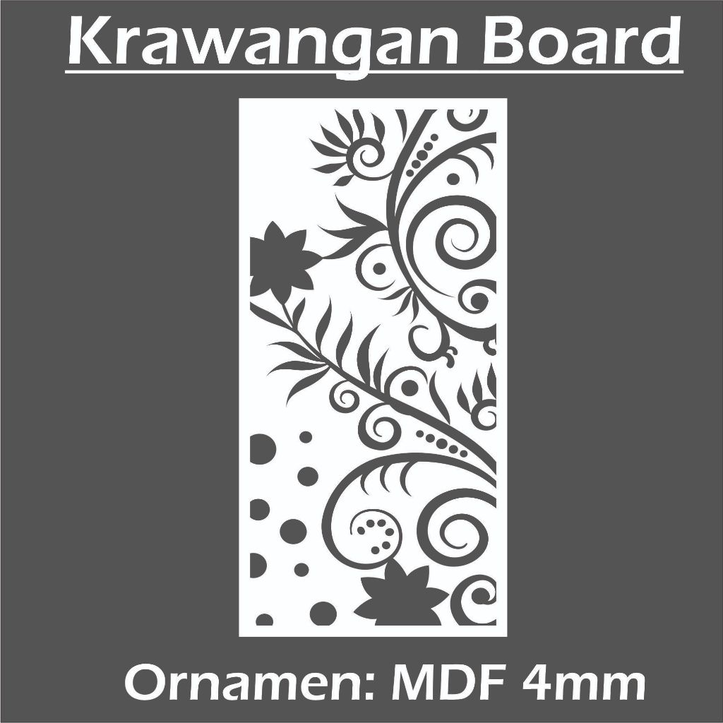 PROMO PAJANGAN DINDING KRAWANGAN MOTIF DAUN AESHTHETIC M-029