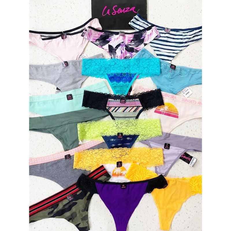 LASENZA CELANA DALAM 3PCS 135.000 (RANDOM) THONG GSTRING ORIGINAL READY SIZE XS S M L