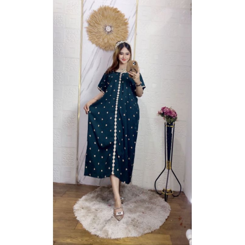 DASTER ARAB JUMBO LD 150 kekinian motif daun Rp 65000