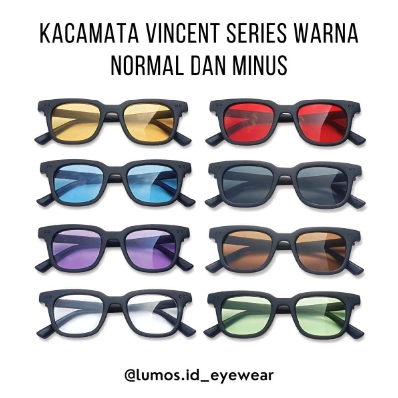 LUMOS.ID EYEWEAR - Kacamata Vincent minus warna / kacamata minus warna / kacamata warna minus