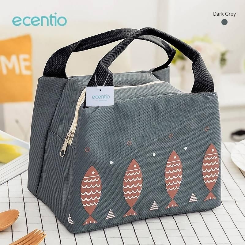 ECENTIO-Insulated Lunch Bag/Tas Bekal/Lunch Bag/Tas Bekal Makanan