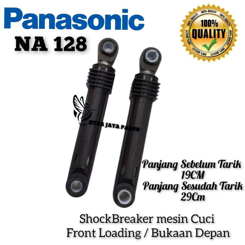 PANASONIC Na 128 ShockBreaker Mesin Cuci Front Loading Bukaan Depan QUALITY