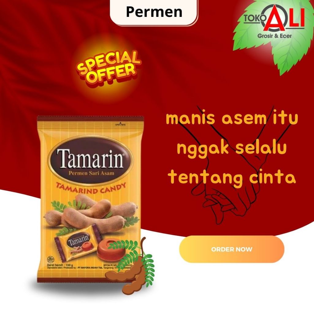 

permen tamarin/sari asem/makanan ringan