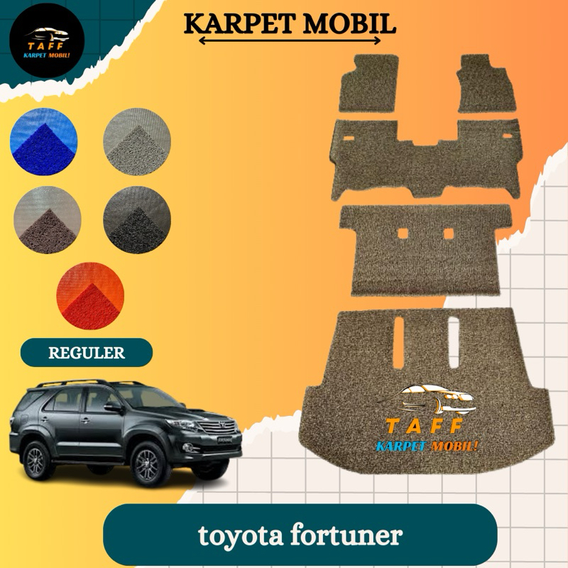 KARPET MOBIL TOYOTA FORTUNER 2004-2015 / KARPET MOBIL MIE TOYOTA FORTUNER 2004-2015