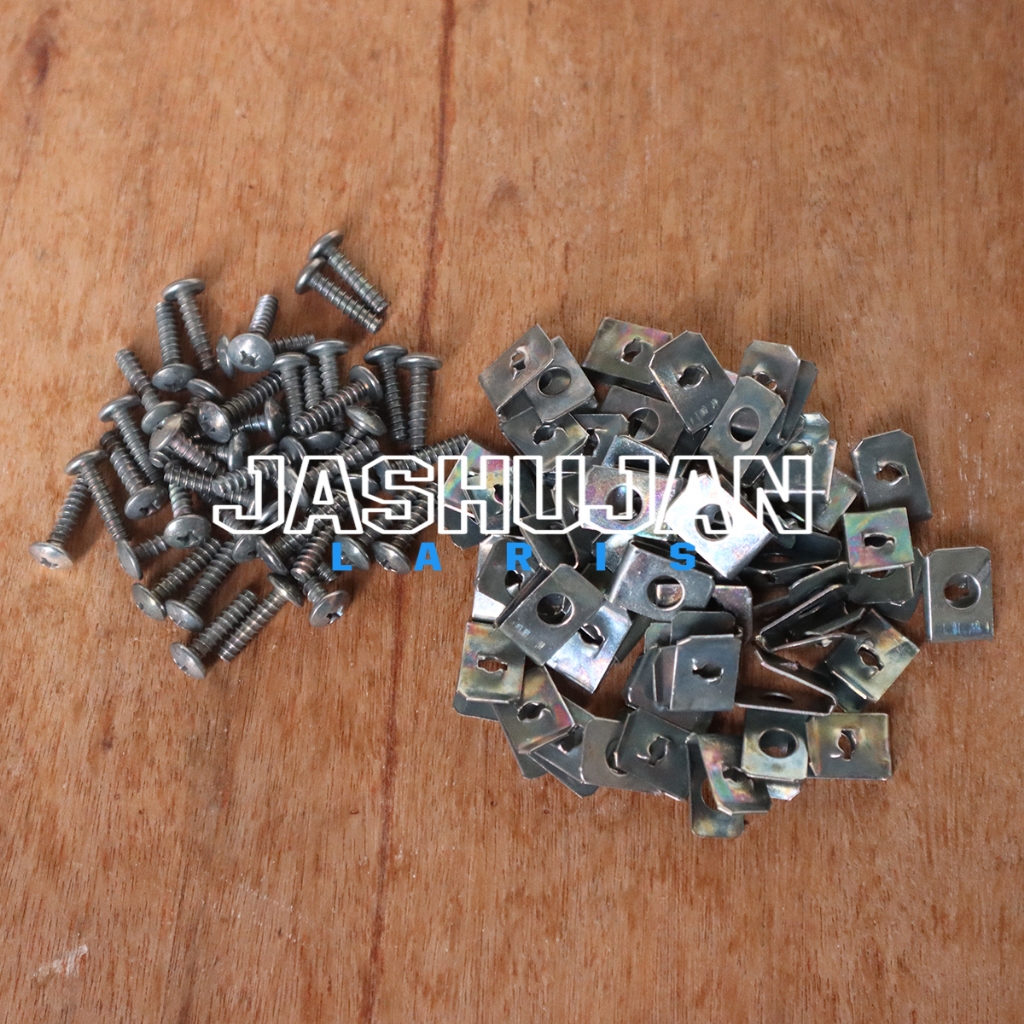 Baut Body Motor 1Set Sekrup + Klip Variasi Motor Murah