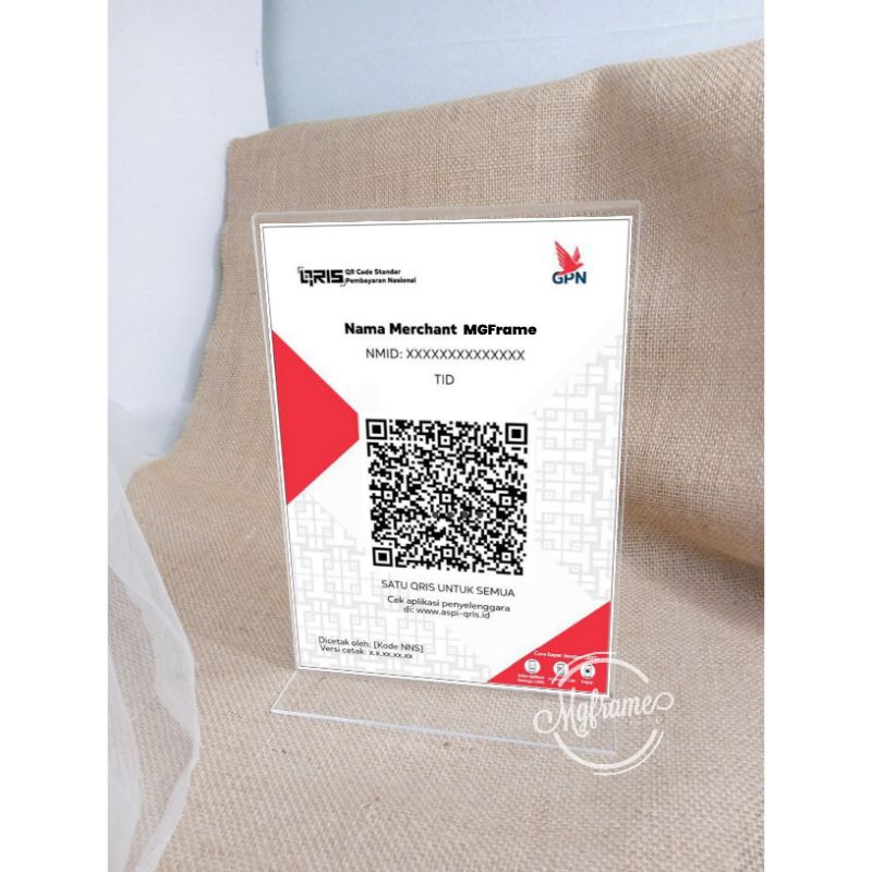 

TEMPAT BROSUR STAND 2MM / TENT HOLDER / TENT CARD / QRIS/NO MEJA AKRILIK UKURAN A5 A6 PORTRAIT