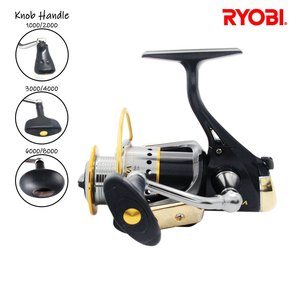 Ryobi Ecusima VI Fishing Reel Spinning Metal Spool New Rotary Flat System