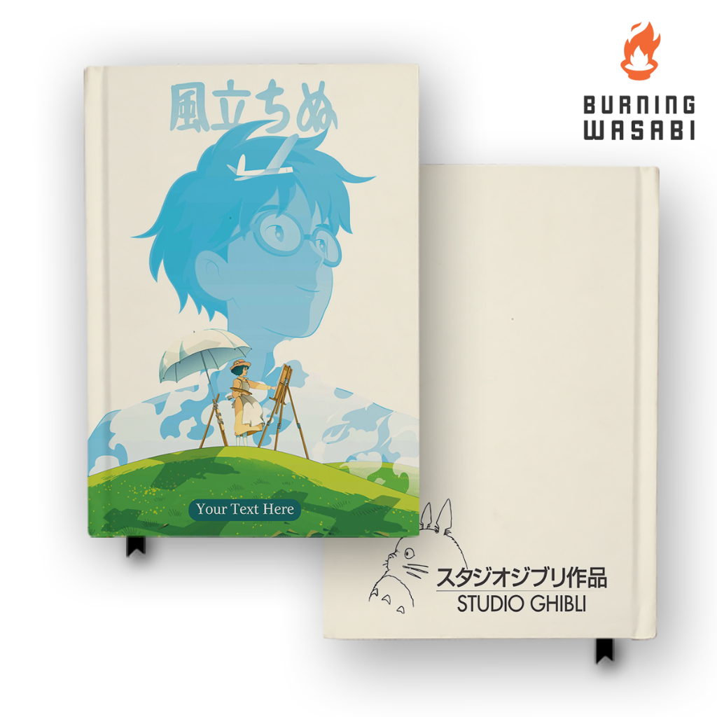 

Notebook Buku Wind Rises 2 Ghibli Hardcover Custom Diary Gift Jurnal Agenda Burning Wasabi A5 A6