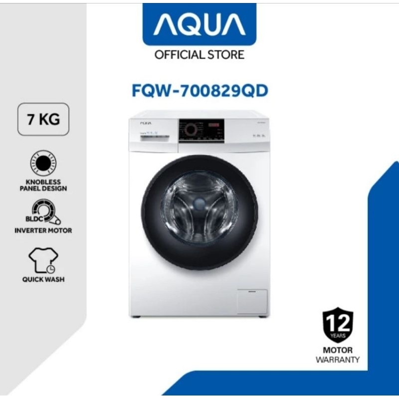 MESIN CUCI AQUA FRONT LOADING 7KG FQW-700829QD