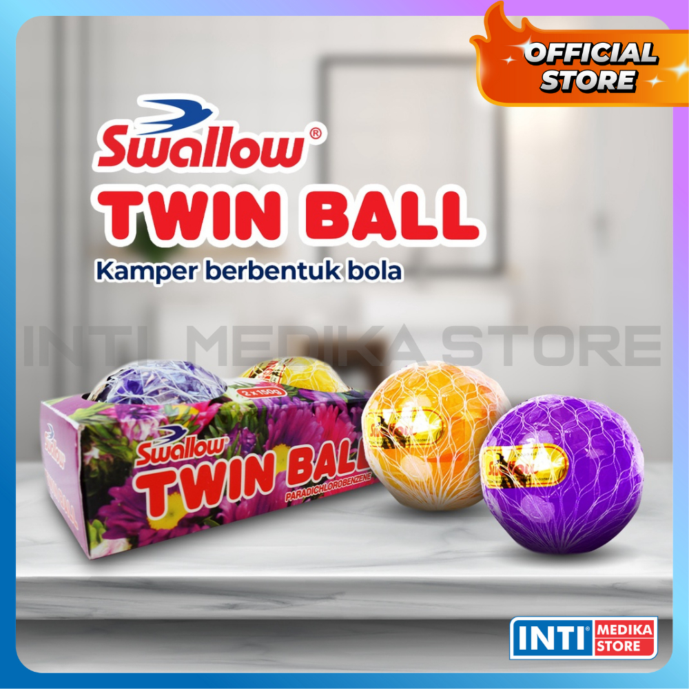 SWALLOW - Kamper Toilet Twin Ball | Kapur Barus Kamar Mandi Anti Bau