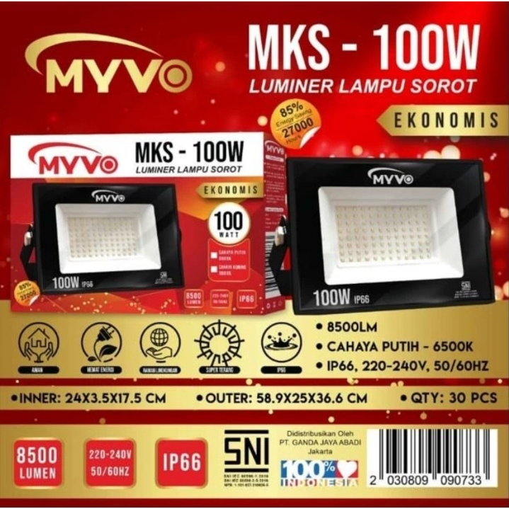 Lampu Sorot ? Tembak / Flood light 100 watt MYVO