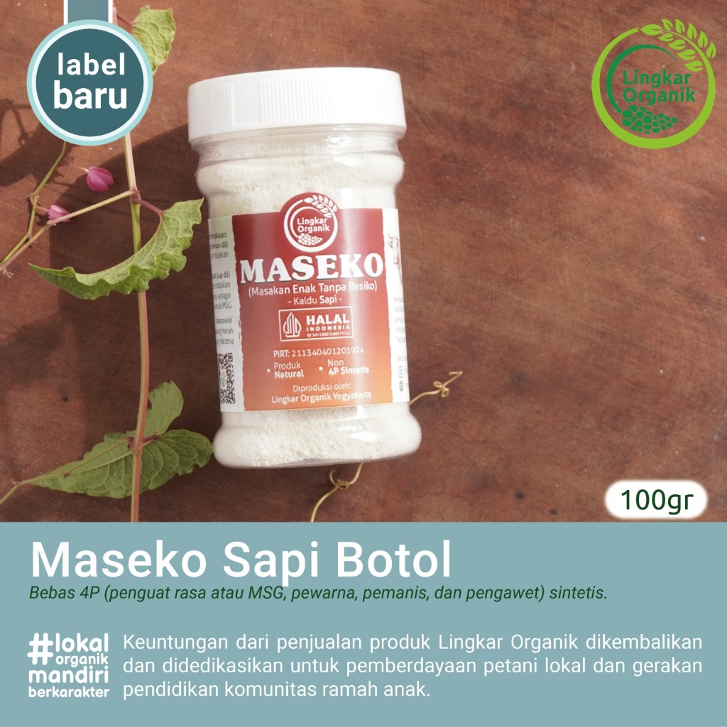 

Maseko kaldu sapi botol - kaldu mpasi lingkar organik