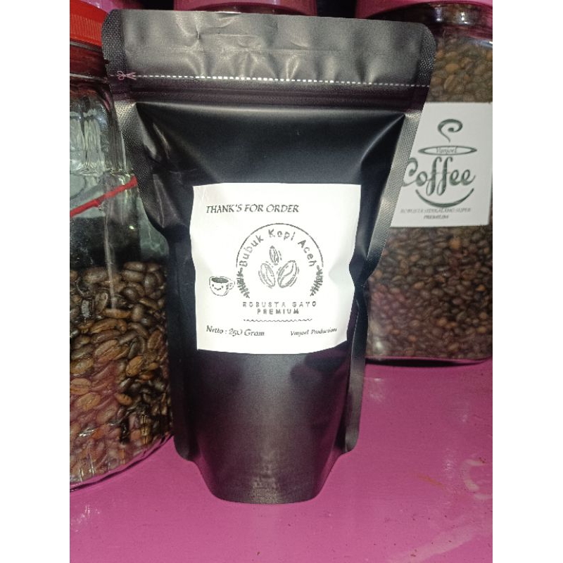 

Robusta Aceh Gayo Premium Kopi Giling 250 Gram