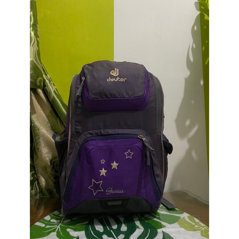 tas ransel sekolah bagpack by deuter Purple preloved keren