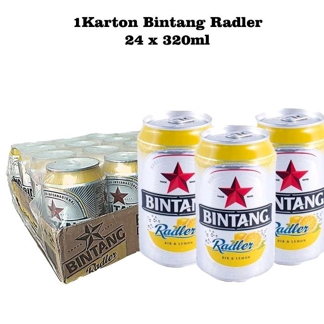 

Bintang Radler 320ml /Carton isi 24 kaleng