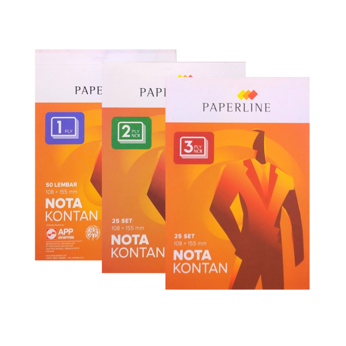 

Nota paperline 1ply 2ply 3 ply 25 set || Kwitansi paperline
