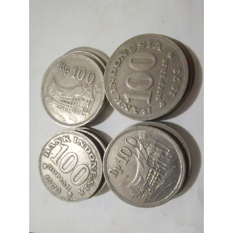 Uang LOGAM 100 tebel tahun 1973