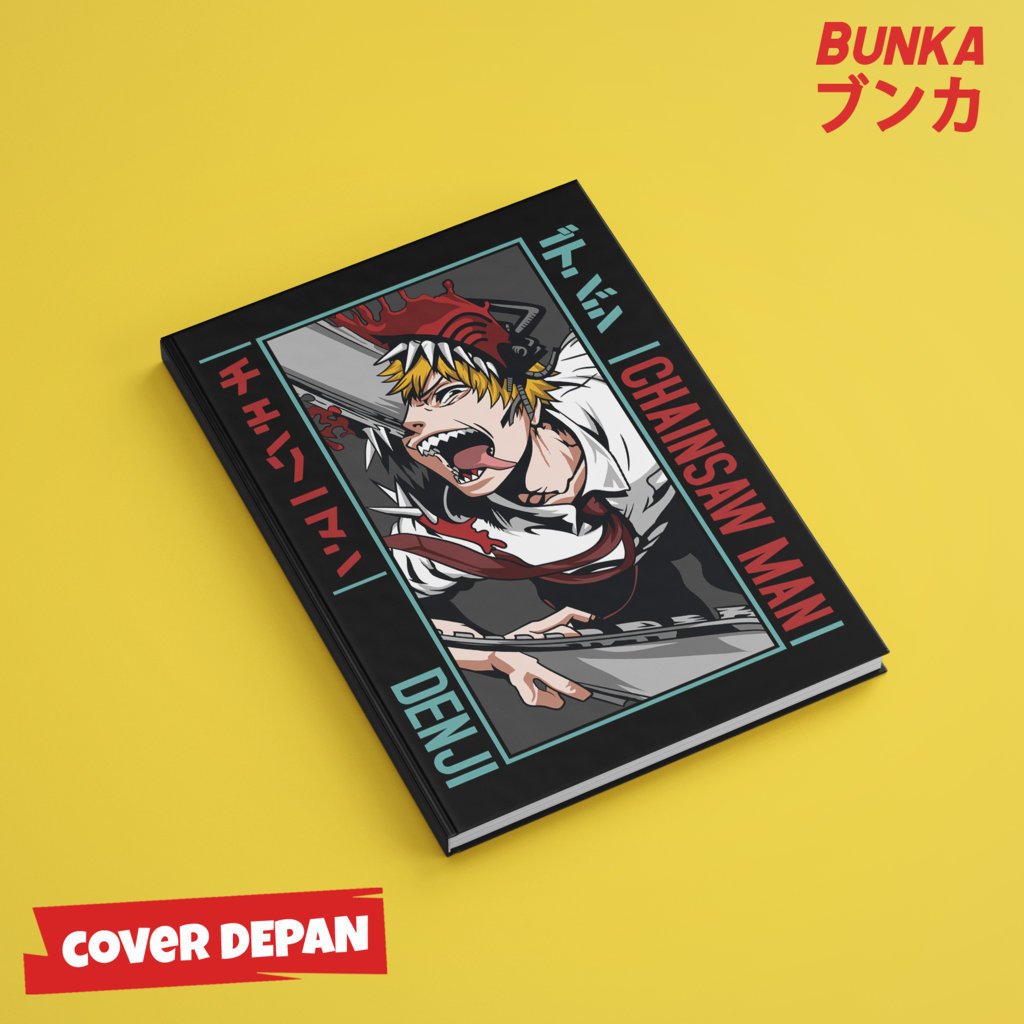 

Note Book Aesthetic Anime Chainsaw Man Denji Tongue Design Hardcover A5 Buku Tulis Catatan Notes Agenda Planner Jurnal vintage buku catatan story book kado anniversary valentine cowok cewek murah